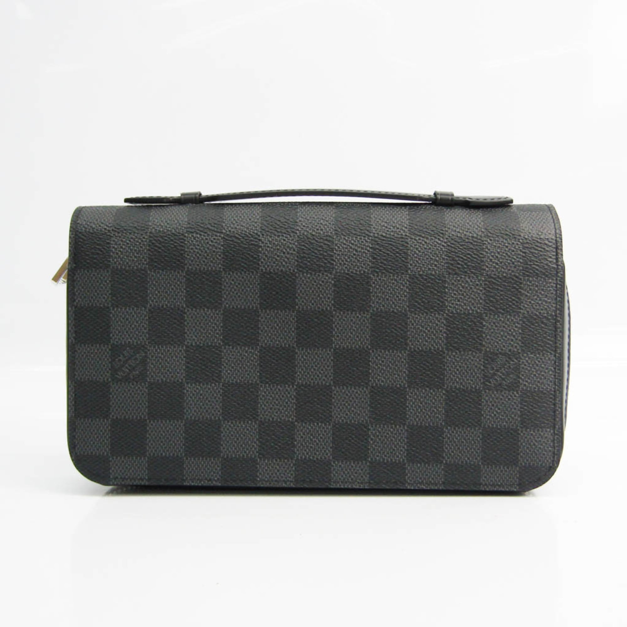 Authenticated Used Louis Vuitton Damier Graphite Zippy XL N41503