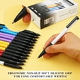 thumbnail image 2 of WWS-30 Pack Ballpoint Pens,Medium Point 1mm Pen Retractable Pens Smooth Writing Pens Black Ink Journaling Pens, School Office Supplies for Writing, Note Taking（30 Black）, 2 of 4