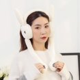thumbnail image 2 of Winter Earmuff Rabbit Ear Solid Color Moving Bunny Ear Warmer Ear Muff for Ski, 2 of 4