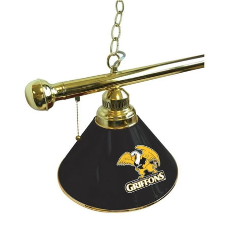 

Missouri Western State University 3 Shade Billiard Light with Chrome FIxture