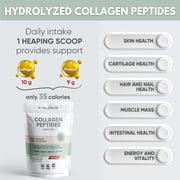 Healblend Collagen Peptides Powder, Hydrolyzed Collagen Powder Types I & III, Multi Collagen Protein Powder Supplement, Easy to Mix Drink 2-Pack