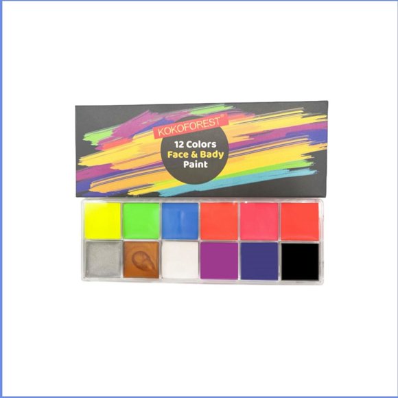 EGNMCR 12 Colors Makeup Face Paint Face Paint Christmas Face Paint Facial Painting A paste