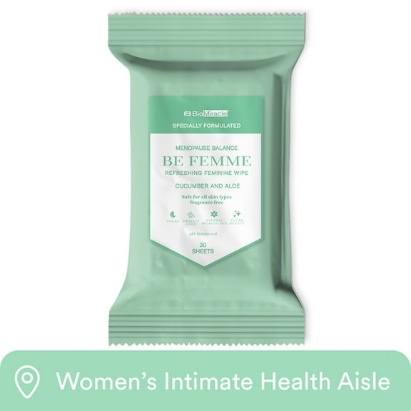 Be Femme Refreshing Feminine Wipes 30ct