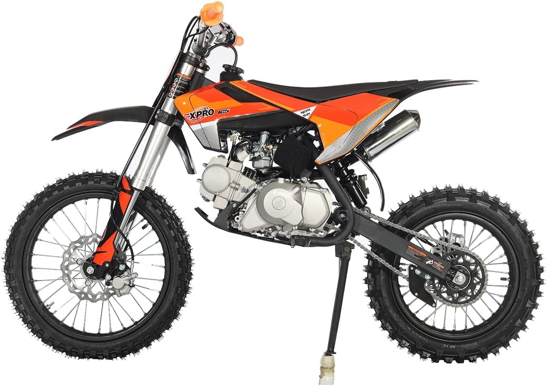 X-Pro Brand New X17 125cc Dirt Bike with Automatic Transmission Electirc Start, 17"/14" Tires