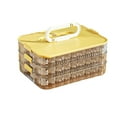 thumbnail image 1 of Preservation Box High Capacity Good Sealing Moisture-Proof Anti-stick 3D Frosted Bottom Food Organizer Timekeeping Quick Froze Dumpling Storage Box for Kitchen, 1 of 8
