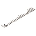thumbnail image 4 of Herramienta de tornillo de tuerca de perno de material acero para piezaccesorios de reparación de automóviles :10 Yotijar Tornillos de cabeza redonda y plana, 4 of 7