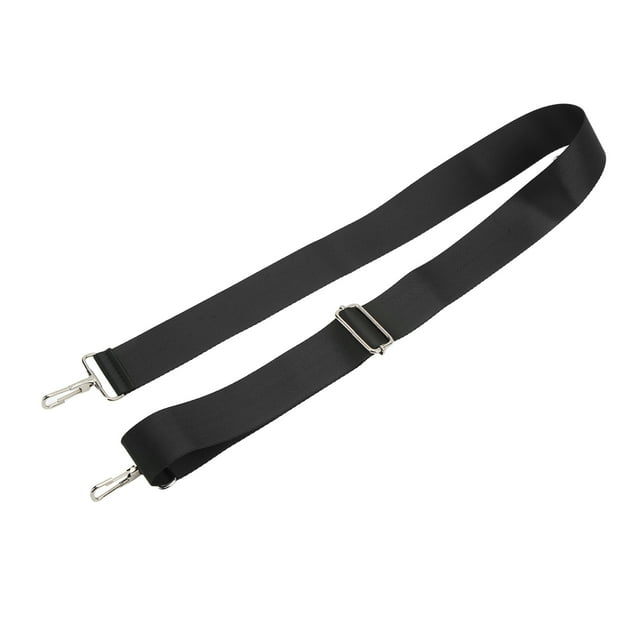 Sangle de Sac pour Ordinateur, Ceinture de Sac à Bandoulière en Nylon Réglable Fixe à Double Boucle de Couleur Noire pour Ordinateur