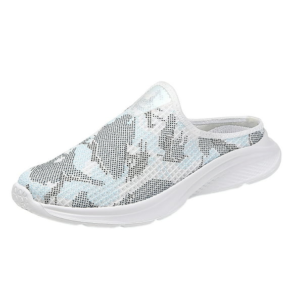 Wyzesi Pink Sneakers for Girls Leisure Women's on Travel Soft Sole Comfortable Shoes Outdoor Noctilucent Mesh Runing Fashion Camouflage Sports Breathable Shoes Gum