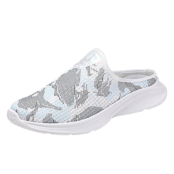 NOKIO Sporty Women'S Walking Shoes Leisure Women's Slip On Travel Soft Sole Comfortable Shoes Outdoor Noctilucent Mesh Runing Fashion Camouflage Sports Breathable Shoes