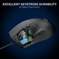 thumbnail image 3 of Mouse para juegos Redragon M618 con cable, 10,000 DPI, negro, 3 of 9