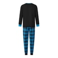 thumbnail image 6 of RUINIXCW Family Christmas Pajamas Matching Sets Xmas PJS Holiday Jammies for Whole Family Letters Long Sleeve Tops and Plaid Pants Family Christmas Outfits Sleepwear, 6 of 10
