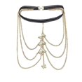 thumbnail image 2 of Cadena de pierna de mariposa en capas Colgante de mariposa vintage Cadena de muslo Cadena de cuerpo con borlas de plata Cadena de muslo Joyería de playa de alta elasticidad para mujeres y niñas, 2 of 5
