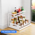 thumbnail image 5 of Lxmons Organizador deslizable de 2 niveles para debajo del fregadero, estante de almacenamiento extraíble con cesta de alambre de almacenamiento deslizante, cajón para baño, cocina, encimera o despens, 5 of 5