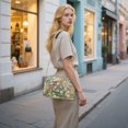 thumbnail image 7 of FORMRS Women Crossbody Purse with Chain Strap Vegan Leather Shoulder Handbag, Beige Floral Garden, 7 of 7