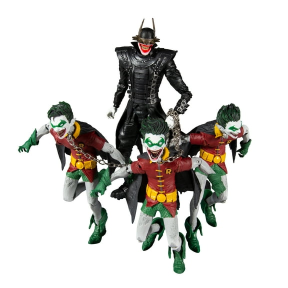 DC Multiverse Collector Multipack 7" Action Figures, Batman Who Laughs with Robins of Earth-22