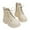 White, variant on Girls Ankle Boots Featuring Adorable Bunny Ear Laces And Convenient Side Zipper For Cozy Winter Outfits And Everyday Use Black 4.5-5 Years