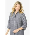 thumbnail image 3 of Woman Within Plus Size Perfect Three Quarter Sleeve Shirt, 3 of 6