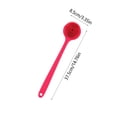 thumbnail image 2 of Long Handle Shower Scrub Brush Red Silicone Bath Back Scrubber for Body Bathroom Use, 2 of 4