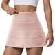 thumbnail image 3 of Falda deportiva plisada de cintura alta para mujer: falda deportiva de dos piezas con pantalones cortos incorporados, bolsillos laterales y bolsillo trasero con cremallera., 3 of 7