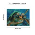 thumbnail image 3 of Orinice Turtle Ocean Coral Reef Fine Art Aesthetic Poster & Print Wall Painting for Home Decor 16x12in, 3 of 6