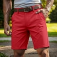 thumbnail image 2 of RMGVDSD Mens Casual Shorts Mid Rise Straight Leg Trousers Breathable Lightweight Summer Work Shorts With Pockets Solid Color Daily Wear Running Shorts For Men, 2 of 4