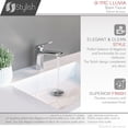 thumbnail image 4 of Stylish Single-Handle Polished Chrome Bathroom Faucet Height 5⅞" B-111C, 4 of 12