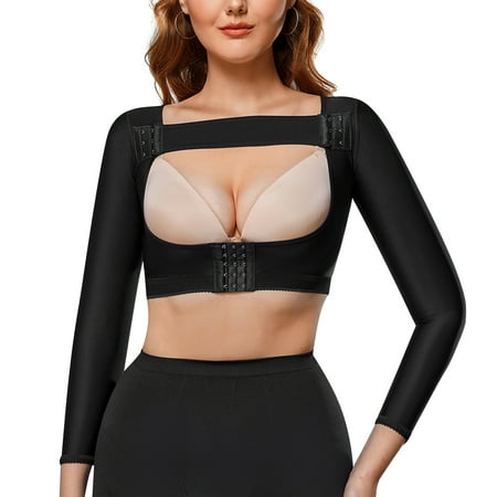 

KUMAYES Compression Shapewear Arm Lift Post Surgical Slimmer Upper Arm Shaper Long Sleeves Posture Corrector Tops Shapewear