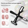 thumbnail image 1 of Cat Eyes Nail Magnet for DIY Manicure Cross Nail Magnetic Stick Multifunctional Long Strip Magnet Nail Art Tools Strong Nail Magnet Tool Set for Cat Eyes Gel Nail Polish, 1 of 8