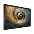 thumbnail image 5 of Designart "Vortex Of Whirling Wisdom In Bronze" Abstract Spirals Picture Framed Canvas Wall Art, 5 of 5