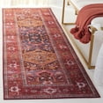 thumbnail image 2 of SAFAVIEH Tucson Regent Traditional Machine Washable Runner Rug, Navy/Rust, 2'6" x 10', 2 of 9