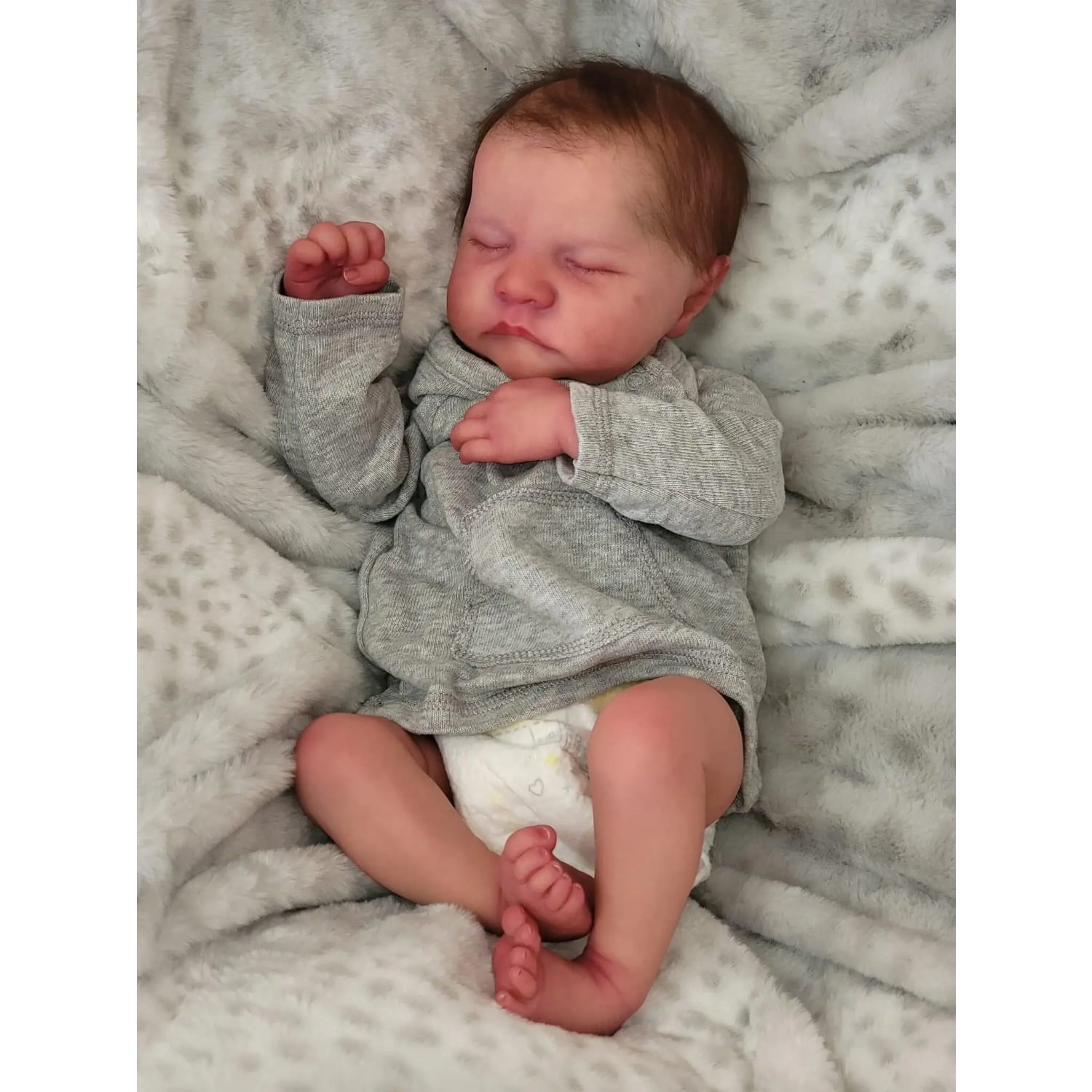 19inch Reborn Baby Dolls Full body silicone vinyl Reborn Doll Levi Newborn Baby Size boy doll 3D Skin High quality Gift