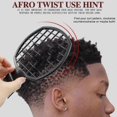 thumbnail image 3 of Cepillo de esponja de doble cara para rizos y peine retorcido lavable para peinar el cabello texturizado masculino., 3 of 5