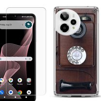 Phone Case for ATT Verge 2 5G, with Screen Protector, by OneToughShield - Vintage Payphone