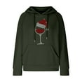 thumbnail image 2 of PFRNLF Christmas Hoodies for Women No Boundarie Casual Long Sleeve Drawstring Waffle Pullover Tops Loose Hooded Sweatshirt, 2 of 5