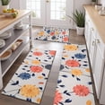 thumbnail image 2 of Pioneer Flower Floral Print Pattern Kitchen Rugs Sets Of 3,Kitchen Runner Rugs Non Skid Washable,Decorative Kitchen Floor Mats for Kitchen,Sink,Laundry,17"x30"+ 17"x47" + 17"x59", 2 of 6