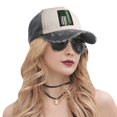 thumbnail image 6 of Ireland America Flag Shamrock Baseball Cap Distressed Adjustable Vintage Cotton Denim Hat for Women Men, 6 of 7