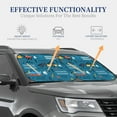 thumbnail image 4 of Xecao Construction Trucks for Foldable Car Sun Shades (2-Pack) offer sun protection with an easy-fold design for convenient windshield shading., 4 of 7