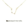 thumbnail image 4 of Ins Constellations Theme Friendship Necklace Rhinestone Comfortable Delicate with Display Card Pendant for Lover Festival Gifts Aquarius gold, 4 of 6