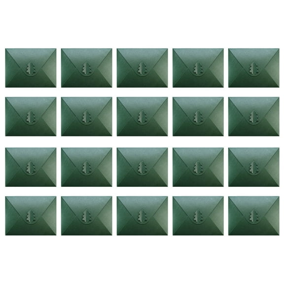 20PCS Solid Color Envelopes Set 6''x 4.9'' Vintage Envelopes Large Christmas Card Envelope for Wedding Holiday Party