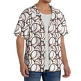 thumbnail image 2 of Lukts Cute Baseball for Men's Hawaiian Shirt Beach Short Sleeved Button top-4X-Large, 2 of 5