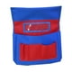 thumbnail image 2 of Bolsillo para silla de aula con múltiples bolsillos y etiqueta para nombre, para libros y papeles. Azul rojo, 2 of 9