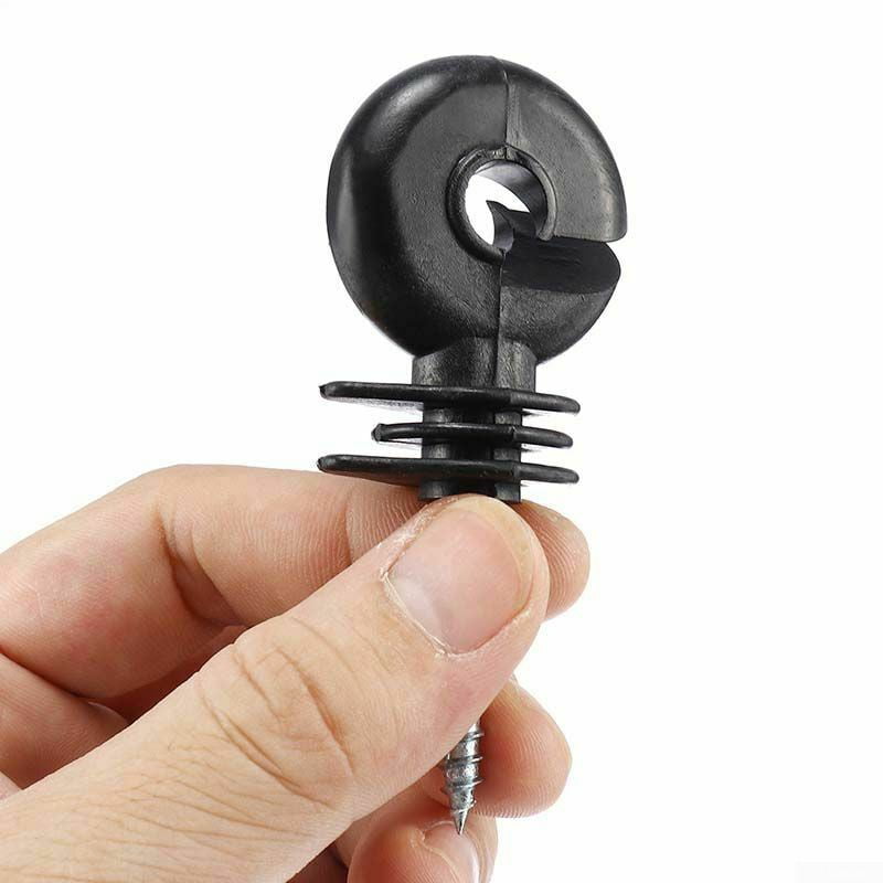 Fence Screw Insulator Replacement Accessories 4x9cm Black+Silver Tools Useful 