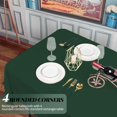thumbnail image 5 of 8 Pack Polyester Tablecloth 60 x 126 Inch Hunter Green Tablecloth for 8 Ft Rectangle Tables,Stain and Wrinkle Resistant Washable Fabric Table Covers Polyester Table Clothes for Wedding Parties Banque, 5 of 16