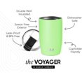 thumbnail image 2 of CZCPP-Tasse à Café de Voyage avec Couvercle Rabattable / Tasse à Café Glacé en Acier Inoxydable Réutilisable Isolée / Cadeaux pour Femmes Hommes Lui Elle / Collection Voyager / 12oz / Baja, 2 of 4
