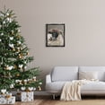 thumbnail image 2 of Stupell Industries Holiday Berries Farmhouse Sheep Holiday Painting Black Floater Framed Art Print Wall Art, 2 of 6