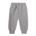 thumbnail image 4 of Sudadera Para Niños Pequeños Otoño Invierno Ropa Para Niños Traje Deportivo Suéter Informal Suéter Con Capucha Pantalones Conjunto De Dos Piezas Gris Odeerbi LM103-11172, 4 of 9