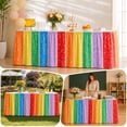 thumbnail image 4 of 5.9FT Pastel Table Skirt Teacher Desk Curtain Skirts for Classroom Decorations Colorful Rectangle Round Table Cover Skirt for Back to School Party Supplies Kindergarten Office Bookcase Cabinet Shelf, 4 of 7