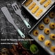 thumbnail image 4 of Kit de silicona de silicona antiadherente spatulas resistente al calor huevo frito raspadores de gadgets comida para hornear herramientas para hornear accesorios gris claro azul 2 piezas seitruly HA010780-02B, 4 of 6