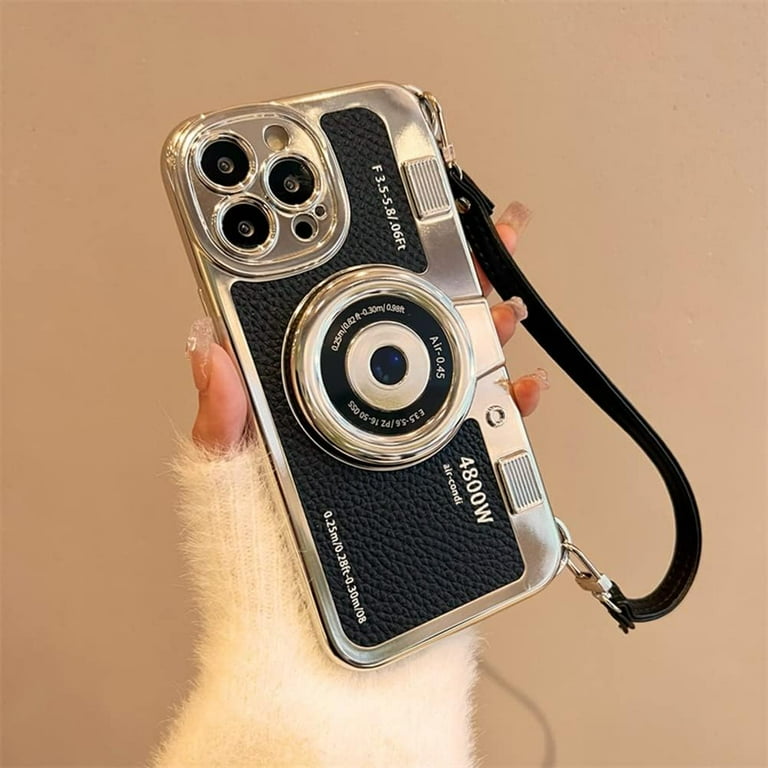 Phone Cases for iPhone 12 Pro Max, Cute Camera Design, 3D Vintage