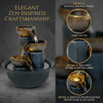 thumbnail image 4 of Zen Tabletop Water Fountain – Mini Indoor Waterfall for Desk & Office, Perfect Gift, 4 of 7